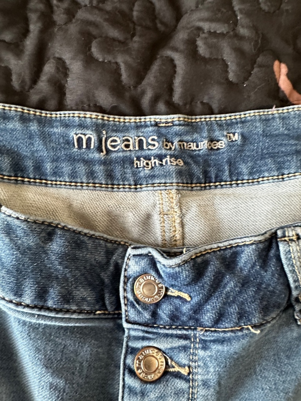 Maurices High-Rise Jeans in Classic Blue Denim